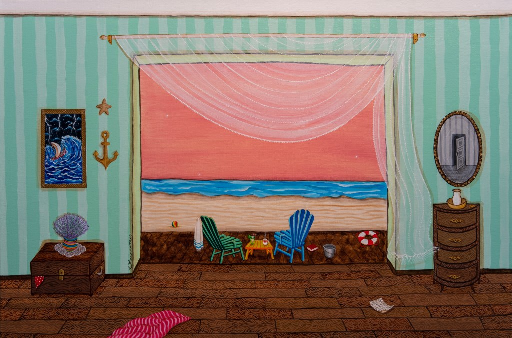 The other sidenof the ocean
2023
Acrylics on linen
60x90